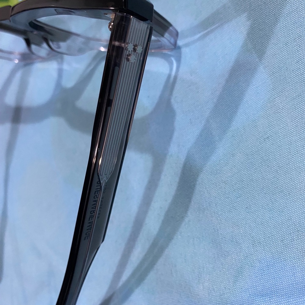 Jacques Marie Mage Two-Tone Clear to Black Square Glasses - Picture 9 of 9